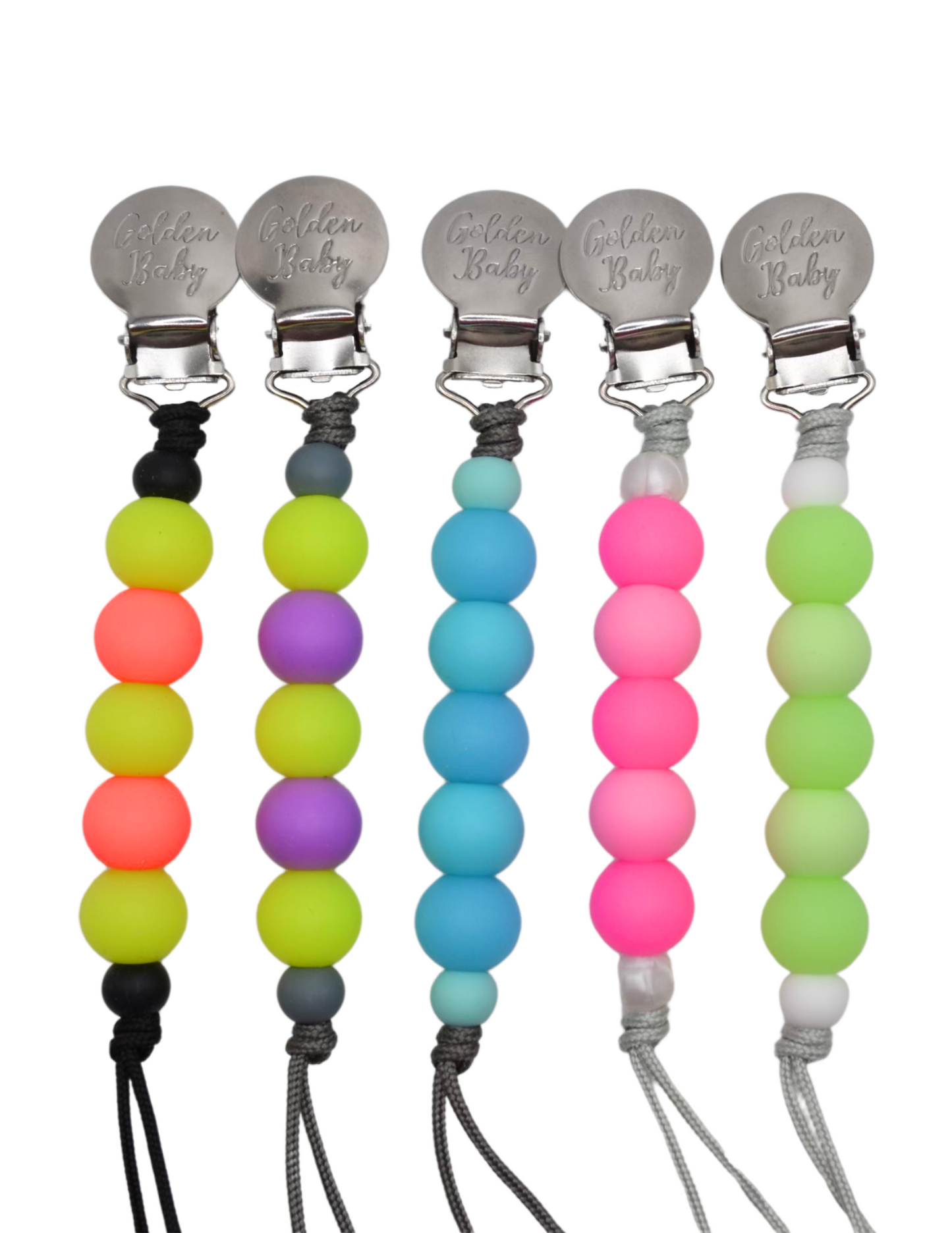 Glow in the Dark Pacifier Clip // Green
