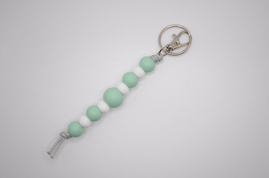 Aqua Succulent Keychain