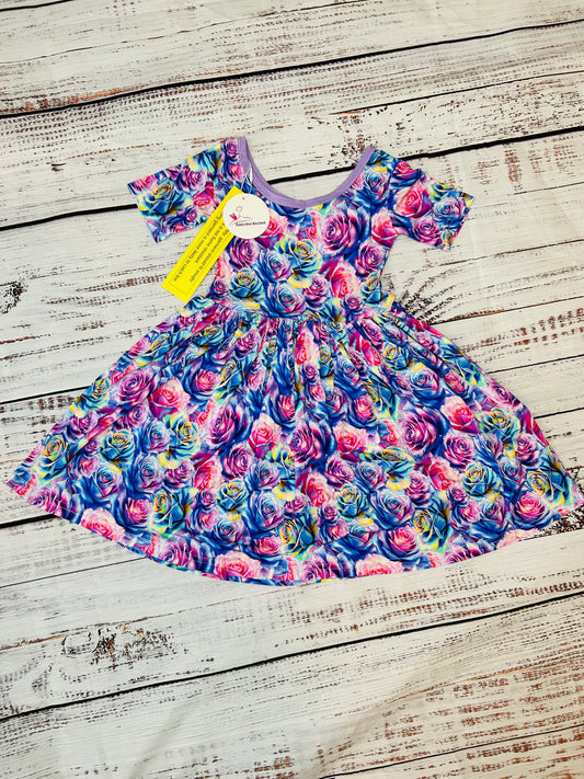 Fluorescent Flowers Dress