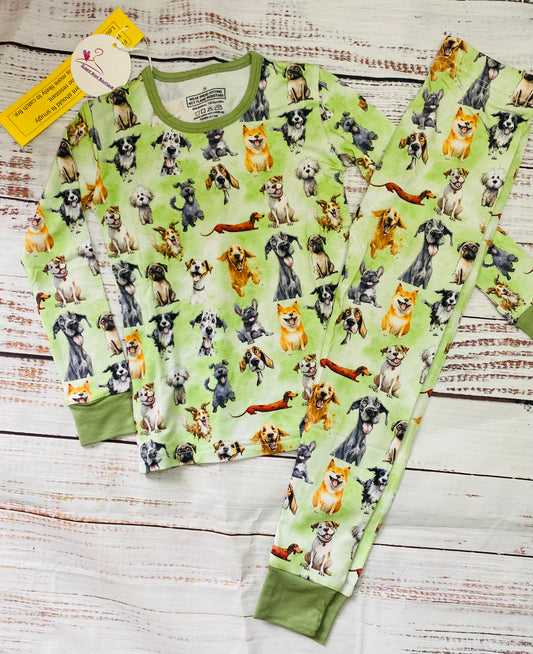 Smiley Paws 2 Piece Pajama